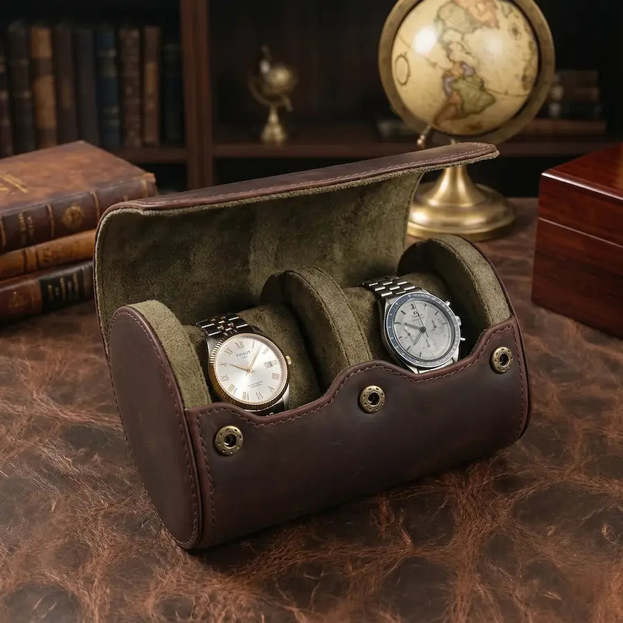 étui de voyage 2 places pour montres