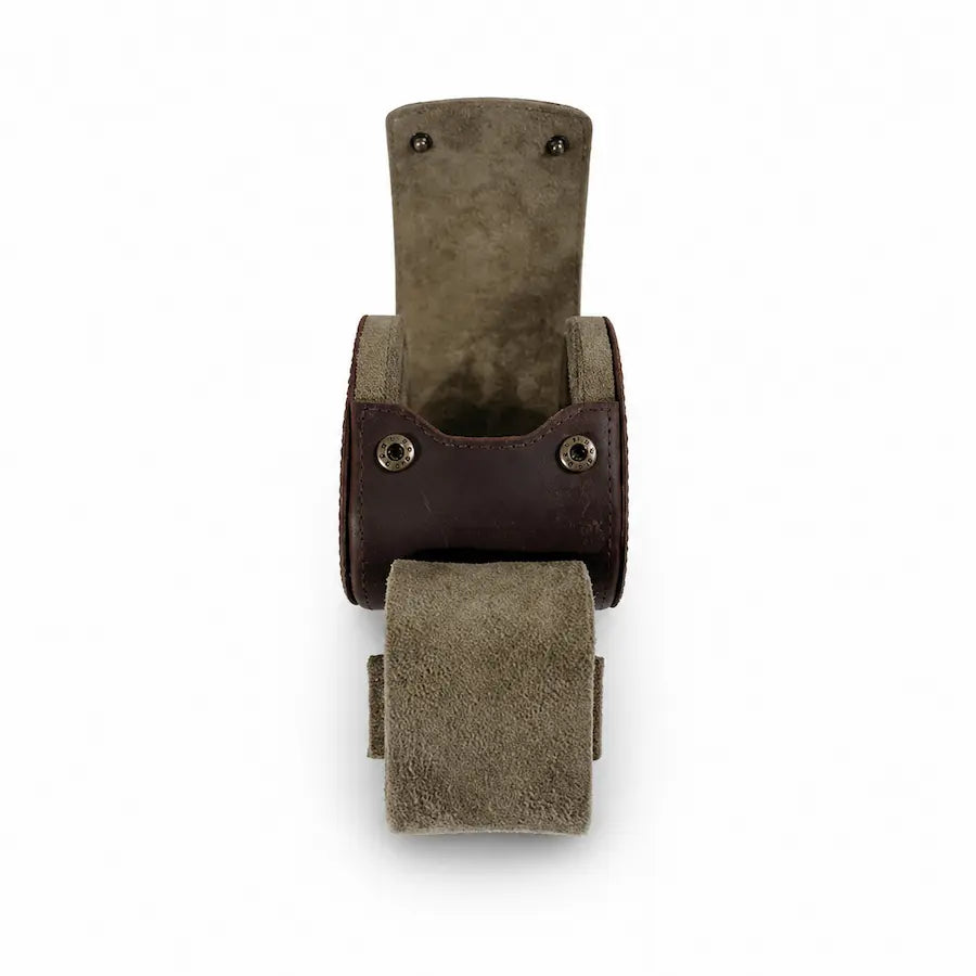 coussin étui de voyage en cuir vegan pour montres