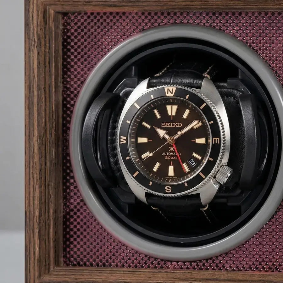 remontoir pour montres en bois de chêne
