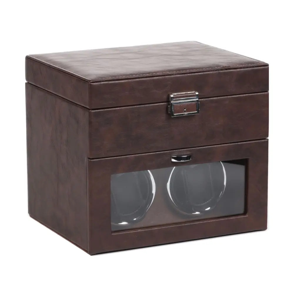 coffret de rangement marron pour montres