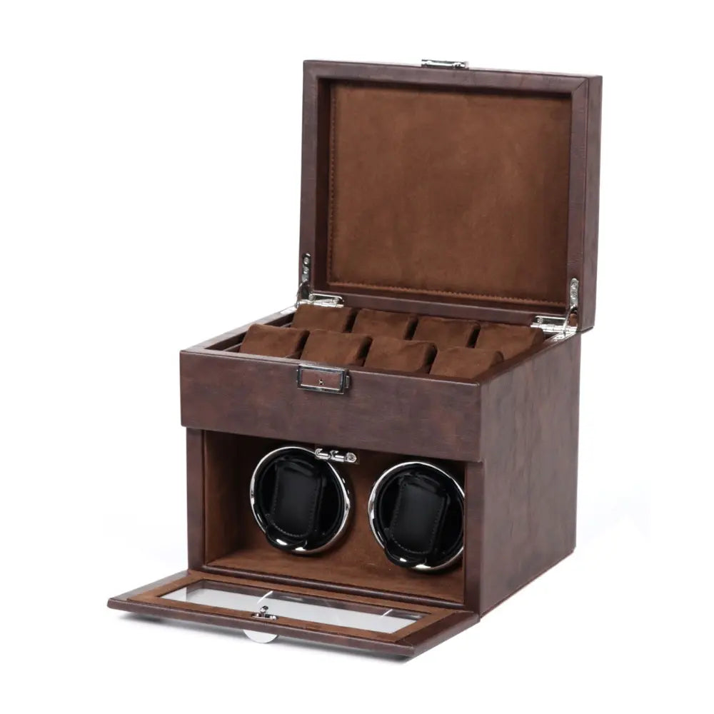 remontoir pour montres couleur marron foncé sur fond blanc